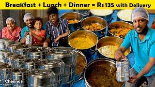 3 வேளை சாப்பாடு 135 ரூபாய் | மாத சாப்பாடு 3500 ரூபாய் | Monthly food rs 3500 with delivery | MSF