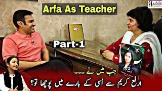 Arfa's Best Friend Raza Bokhari - Part-01 | Samina Amjad | Podcast