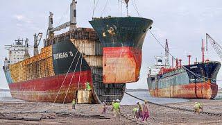 How they Scrap and Recycle Gigantic Dying Ship - Shipyard