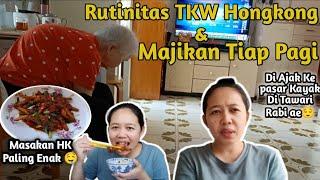 Rutinitas TKW Hongkong Tiap Pagi‼️Ini Dia Masakan Hongkong yang paling Aku Suka