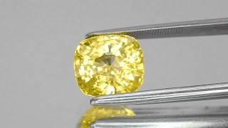 7.58-Carat IGI-Certified Unheated Yellow Sapphire from Sri Lanka