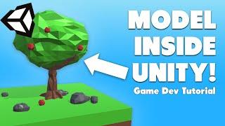Model Directly Inside Unity with ProBuilder (3d gamedev tutorial)