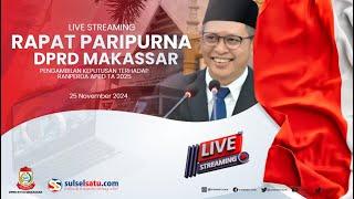 LIVE | | RAPAT PARIPURNA KESEBELAS | PENGAMBILAN KEPUTUSAN TERHADAP RANPERDA APBD TA 2025