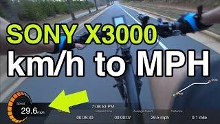 (Sony Action Cam) Change KPH to MPH on the Speed Gauges