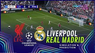 LIVERPOOL vs REAL MADRID UEFA Champions League 24/25 - Full Match Simulation and Prediction