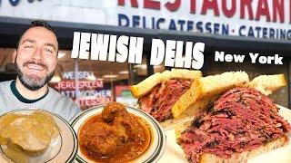 Iconic JEWISH DELIS In NY - Massive PASTRAMI SANDWICH + Israeli Smash Burger!