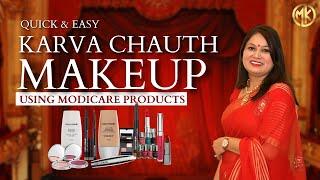 Karva Chauth Special Makeup using Modicare Products II Mamta Kaushik