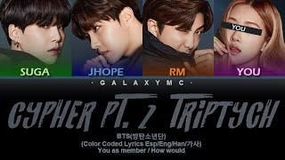 BTS(방탄소년단) 'Cypher Pt.2: Triptych' (Color Coded Lyrics Esp/Eng/Han/가사) (4 MEMBERS ver.)【GALAXY MC】