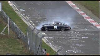 Nordschleife Touristenfahrten 23 03 2014 Almost Crashes Action Porsche Spin and Nice Cars and Drifts