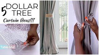 5 DOLLAR TREE WINDOW TREATMENT IDEAS To Make Your HOME LOOK EXPENSIVE!