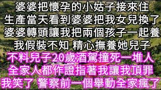 婆婆把懷孕的小姑子接來住生產當天看到婆婆把我女兒換了婆婆轉頭讓我把兩個孩子一起養我假裝不知 精心撫養她兒子不料兒子20歲酒駕撞死一堆人#心書時光 #為人處事 #生活經驗 #情感故事 #唯美频道 #爽文