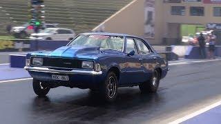 COMPETITION ENGINES TWIN TURBO V8 CORTINA 8.33 @ 164 MPH SYDNEY DRAGWAY 21.11.2013