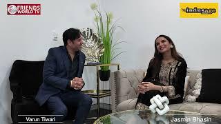 Jasmin Bhasin in Conversation with Indusage & Friends world  Tv