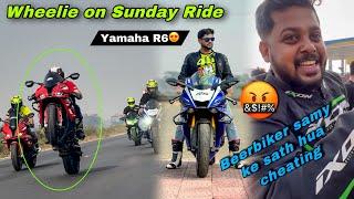 @BeerBikerSamy ke sath hua Cheating  on Sunday Ride 