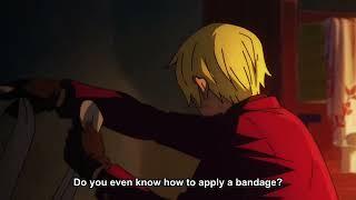 Sanji treated wounded Zoro scene One Piece Episode 1033 English Sub