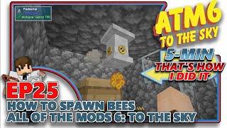 ATM6: TO THE SKY - How to Spawn Bees in ATM6: To The Sky - EP25