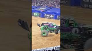 Tyler Menninga going crazy in Grave Digger! | #monsterjam #shorts #2023