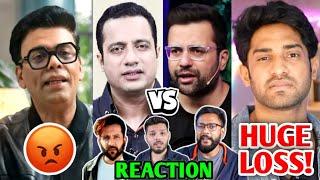 YouTubers React to Sandeep Maheshwari Vs Vivek Bindra CONTROVERSY! | Thugesh, Karan Johar, Elvish |