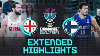 Georgia  vs Finland  | Extended Highlights | FIBA EuroBasket 2025 Qualifiers