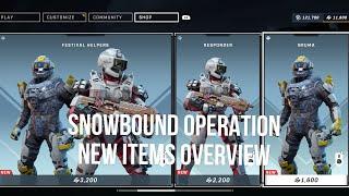 New Shop, Exchange and Pass items in Operation Snowbound - OVERVIEW - Halo Infinite