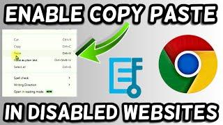 How to enable Copy Paste on Disabled Websites Chrome!