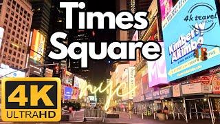 New York City Times Square 4k - Virtual Walking Tour 2023