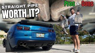 Pros & Cons of a Straight Piping Your Car, Is It Worth It? | Straight Piped 5th Gen Camaro SS Review