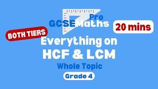 EVERYTHING HIGHEST COMMON FACTOR & LOWEST COMMON MULTIPLE Inc. PRIME FACTORS | GCSE Maths Pro