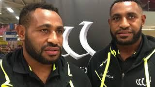 Stanton and Wellington Albert discuss life with Widnes Vikings