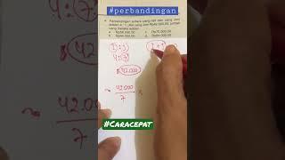 Cara cepat menentukan jumlah uang lewat perbandingan Latihan Soal Matematika Rasio Perbandingan