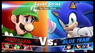 Super Smash Bros Ultimate Amiibo Fights   Request #9699 Mario vs Sonic Squad Strike