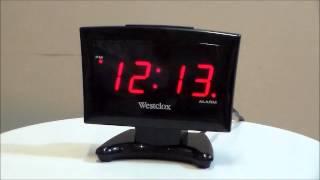 Westclox 70014A Alarm Clock with LED Plasma Digital Display