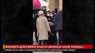 Anıtkabir'e giden Bülent Ersoy'un görüntüsü sosyal medyaya damga vurdu
