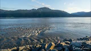 Time lapse of tidal bore on the Turnagain Arm southeast of Anchorage.