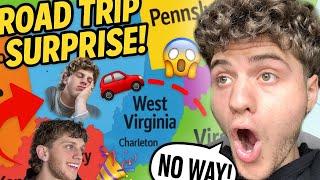 I surprised my cousin in a different state! We broke the law!