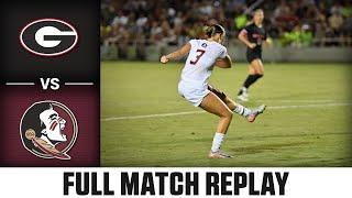 Georgia vs. Florida State Full Match Replay | 2024 ACC Women's Soccer