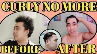 CURLY NO MORE | HOW TO STRAIGHT HAIR | DIY | PERMANENT STRAIGHT | @MGAKAKULOTS