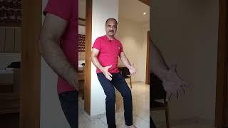Wall - Sit for Upper Body #wallsit #backpain #upperbody #shoulderpain