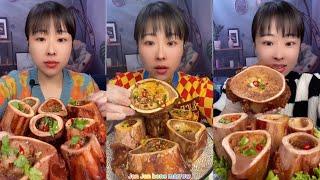 asmr mukbang spicy bone marrow - 牛骨髓 - 牛肉の骨髄 - 쇠고기 골수 - TỦY XƯƠNG BÒ - eatting - Médula ósea #748