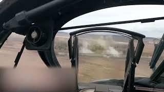 Экшен-видео от пилота российского вертолёта, участвующего в боевых действиях на Украине.