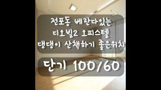 서면 디오빌2 단기 가능한 오피스텔 댕댕이와 산책하기 좋은 곳