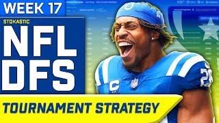 NFL DFS Sims Tournament Strategy Week 17 | NFL DFS Strategy