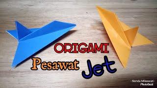 Cara membuat origami pesawat jet