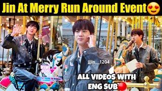 [ENG SUB] BTS Jin & Army at Merry Run Around Event All Videos with Eng Sub 