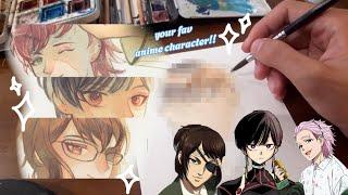 Thử thách Vẽ Nhân Vật Anime mà mọi người yêu thích tới hết sổ vẽ P3 !! ART VLOG