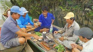 Kéo Chài, Nướng Cá Nhậu "Lai Rai" Trên Sông Mekong | Nét Quê #317