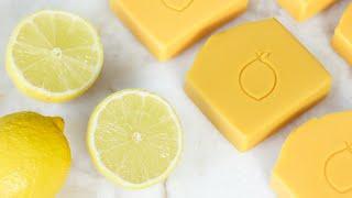 Homemade fresh lemon soap A natural recipe