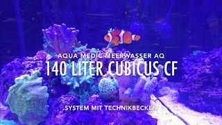 Aqua Medic 140 Liter Cubicus CF  Nano mit Technikbecken Schaubecken Show Reef Tank Version 2022
