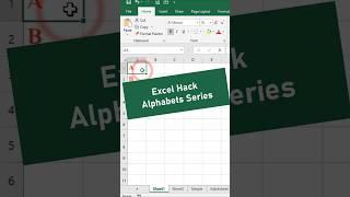 Write Alphabet Series Like a PRO in MS Excel!