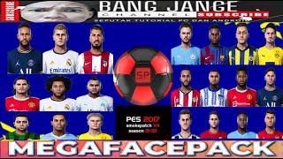 PES 2017 NEW MEGA FACEPACK 2023 V4 SMOKE PATCH  COMPATIBLE WITH ALL PATCH